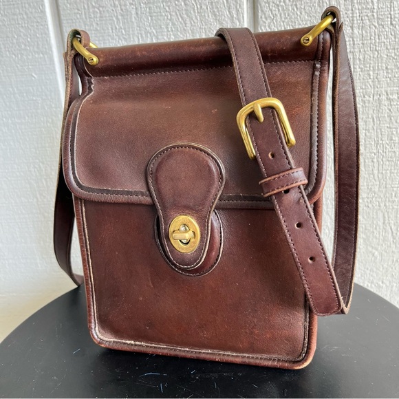 Coach Handbags - Vintage Coach 9930 Murphy Crossbody Bag in Mahogany Leather